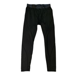 Devops Tights Mens M Medium Black Elastic Waist Fitted Base Layer Stretch